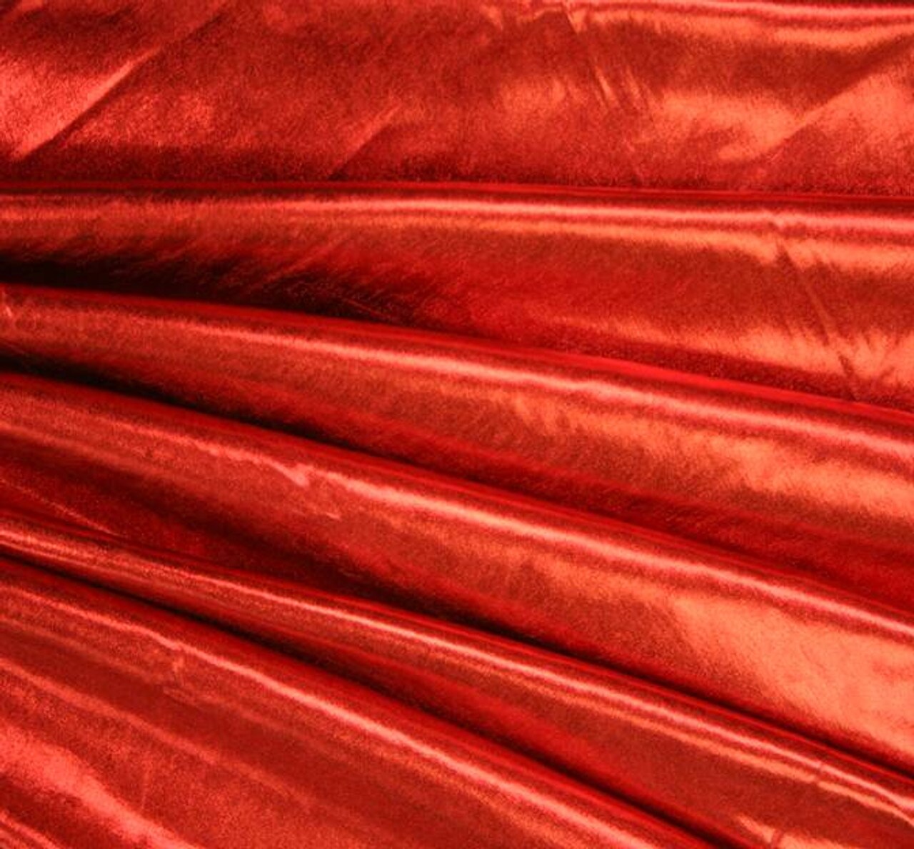 1 Yard Stretch Poly Spandex Foil Solid Red Fabric Apparel Dance Costume Material 58/60 Inches Width